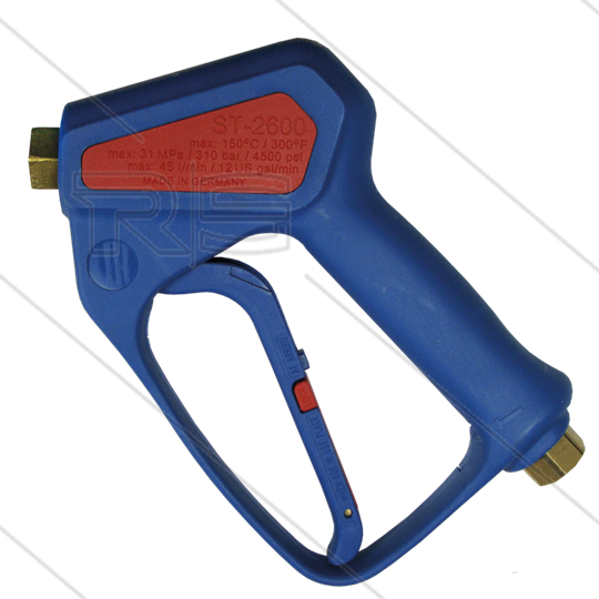 ST2600 - HD pistool - blauw - 310 Bar - 45 l/min - max 150°C - 3/8&quot; bi x 1/4&quot; bi