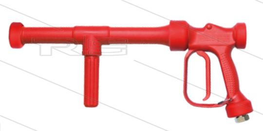 RB65 - rood - messing - verlengde uitvoering - L=500mm - 24 Bar - 60 l/min - max 90°C - 1/2&quot; bi