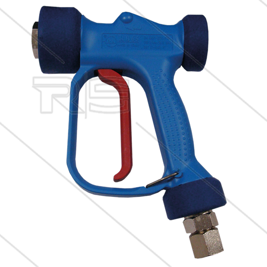 RB65 - blauw - messing - met swivel - lansaansluiting - 24 Bar - 100 l/min - max 90°C - 2 x 1/2&quot;bi