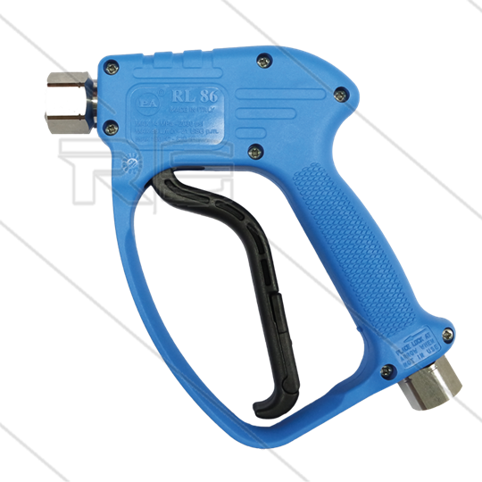 RL86 - HD pistool - RVS316 - met swivel - 180 Bar - 80 l/min - max 160°C - 2 x 1/2&quot; bi