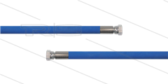 HD-slang blauw 1/4&quot; - 1SC - 1,7m - 2x 1/4&quot;W - geen KBS - 250 Bar