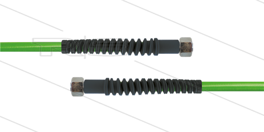Carwash Titan-Slide slang groen 1/4&quot; - 3,5m - 2x M18x1,5 (12L) DKOL - 2x SKB zwart - 300 Bar