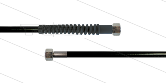 Carwash Titan-Slide slang zwart 1/4&quot; - 4,0m - 2x M18x1,5 (12L) DKOL - 1x SKB - 300 Bar
