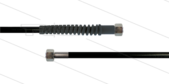 Carwash Titan-Slide slang zwart 1/4&quot; - 4,0m - 2x M14x1,5 (8L) DKOL - 1x SKB - 300 Bar