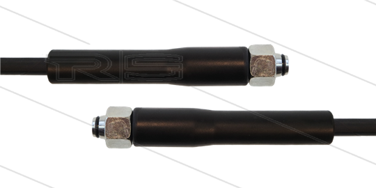 HD-slang zwart 5/16&quot; - 1SC - 20m - 2x M18x1,5 (12L) DKOL - 2x KBS - 250 Bar