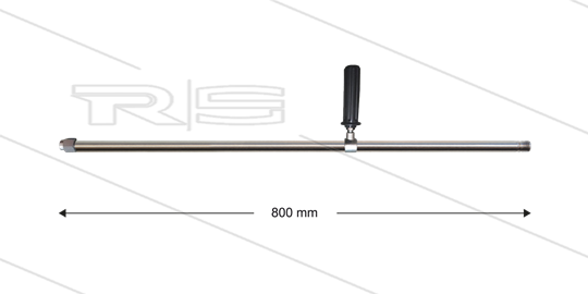 Lans RL84 / 204 - L=800mm - recht - RVS - verstelbare handgreep - 500 Bar - max 43°C