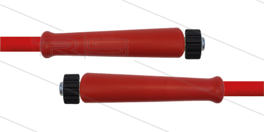 HD-slang rood 3/8&quot; - 2SN Plus - 25m - 2x M22x1,5W RVS - 2x KBS rood - 500 Bar