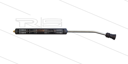 S3 lans - L=760mm - gebogen - staal verzinkt - open isolatie L=360mm - 250 Bar - max 160°C - 1/4&quot; bu