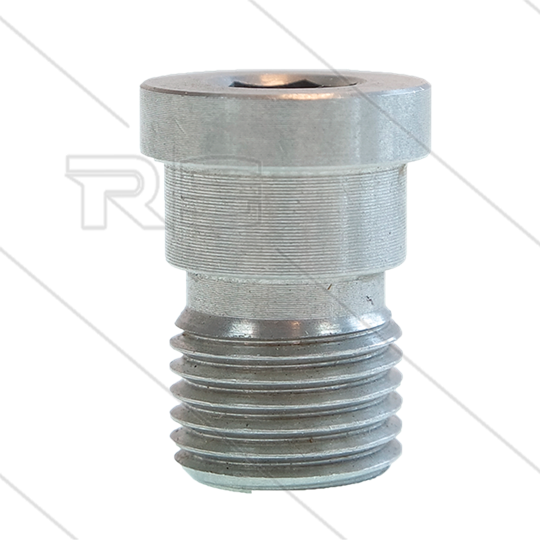 Nippel - RVS - 1/4" bu voor adapter 119070 