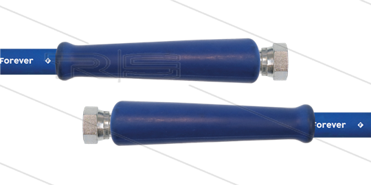 HD-Slang blauw 1/2&quot; - 1SCX - Forever - 40m - 2x 1/2&quot;W RVS - 2x KBS - 180 Bar