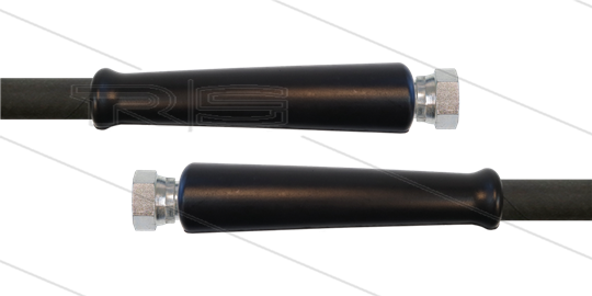 HD-slang zwart 1/2&quot; - 1SC - 20m - 2x 1/2&quot;W - 2x KBS - 250 Bar