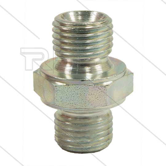 Dubbele nippel - staal - 2 x 1/4&quot; bu - BSP