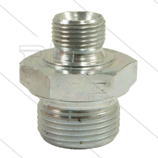 Verloopnippel - staal - 3/8&quot; bu x 3/4&quot; bu - BSP