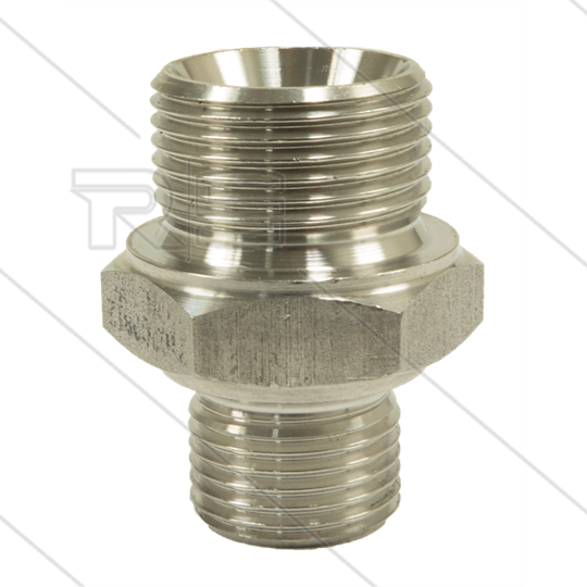 Verloopnippel - RVS - 1&quot; bu x 3/4&quot;  bu