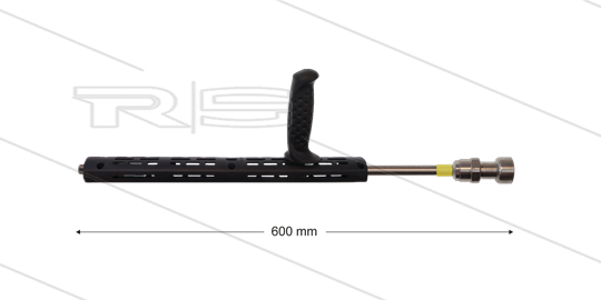 RP72 Schuimlans - L=60cm - nozzle 2,3 - 1/4&quot; bu - gele markering - (< 20 l/min)