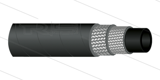 HD-slang - 2SC-08 (5/16") - zwart - 400 Bar - Ø15,0mm - 150°C