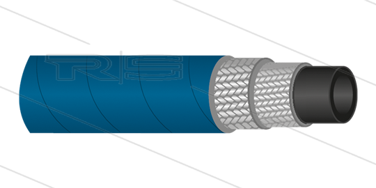 HD-slang - 2SN-10 (3/8") - blauw - 400 Bar - Ø18,7mm - 150°C