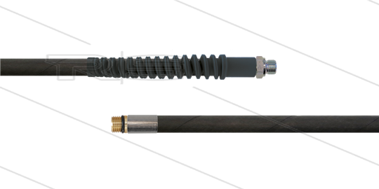 NW6 rioolslang - 30m - 300 Bar - zonder nozzle - 1/4"bu met zeskant + SKB x 1/4"bu met O-ring