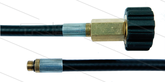 NW6 rioolslang - 10m - 300 Bar - zonder nozzle - M22x1,5 W x 1/8&quot;bu met O-ring - max 100°C