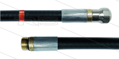 NW5 rioolslang - 10m - 200 Bar - nozzle met voorboring - 1/4&quot;bu met O-ring - max 60°C