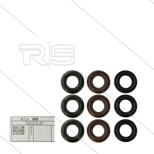 Kit 88 - Manchetset  Ø15mm 3 plunjers - Serie 44 + 50