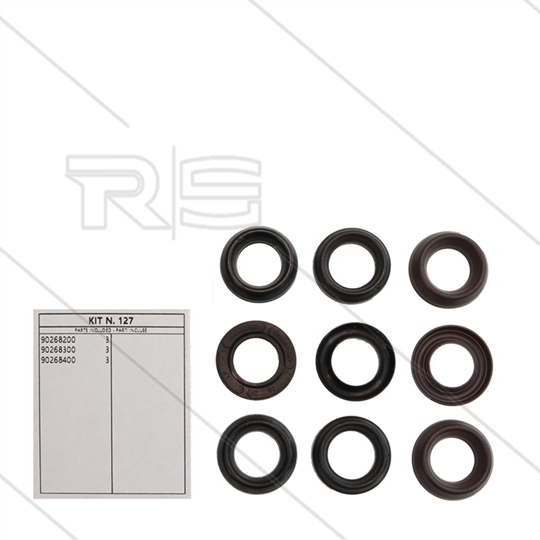 Kit 127 - Manchetset Ø18mm voor 3 plunjers - Serie 44