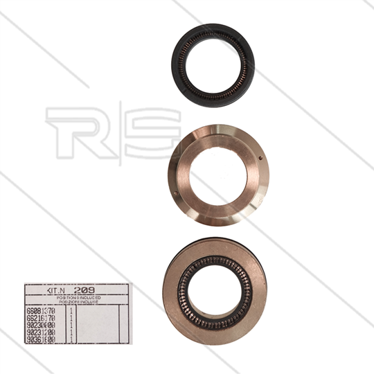 Kit 209 - Complete afdichtingsset Ø22mm voor 1 plunjer - Serie 66(V)HT