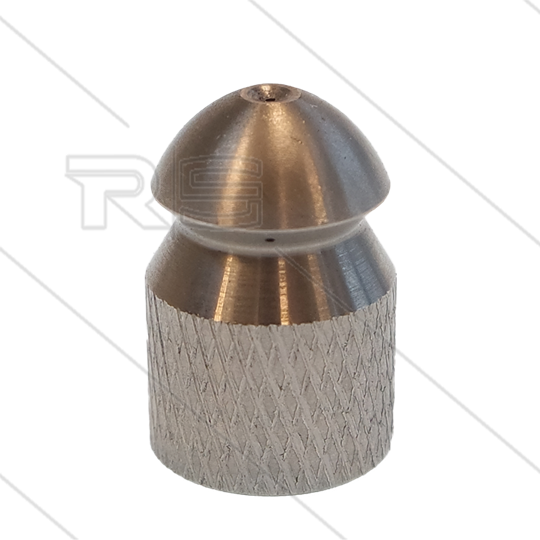 Rioolnozzle met voorboring - 0.060 - 3 x 0.85 + 1 x 0.85 - 1/4&quot; bi - RVS