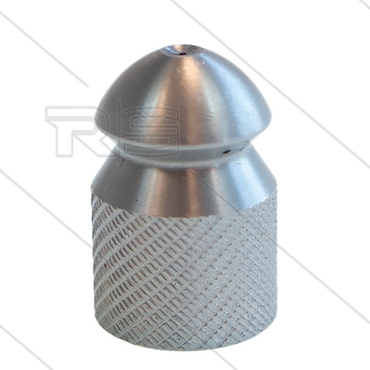 Rioolnozzle met voorboring - 0.050 - 3 x 0.70 + 1 x 0.70  - 1/4&quot; bi - RVS