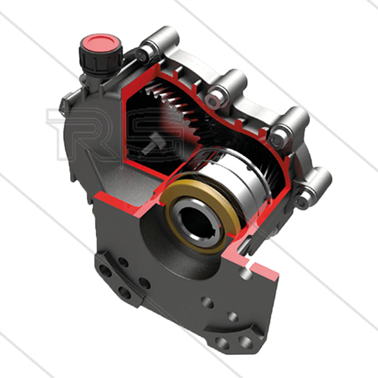 RGB18 - reductiekast - 2.19:1 - tot 13 kW - as motor 1" 